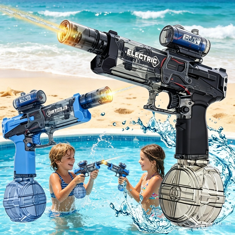 Outdoor Adventure Games - Kinderen Continu Vuren Elektrische Waterpistolen Flitslichten
