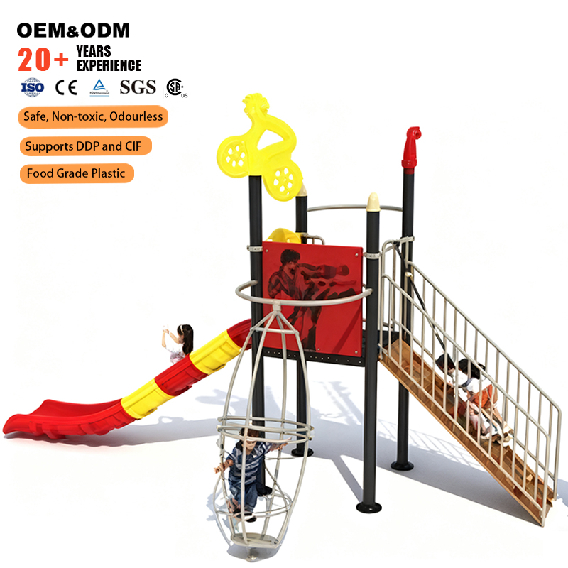Outdoor Adventure Center - 2026 Ecologisch verantwoorde plastic-metalen structuur buitenspeeltuin