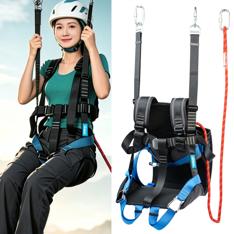 Outdoor Adventure Ziplines & Waterfall - Veiligheidszitje voor buiten op grote hoogte,