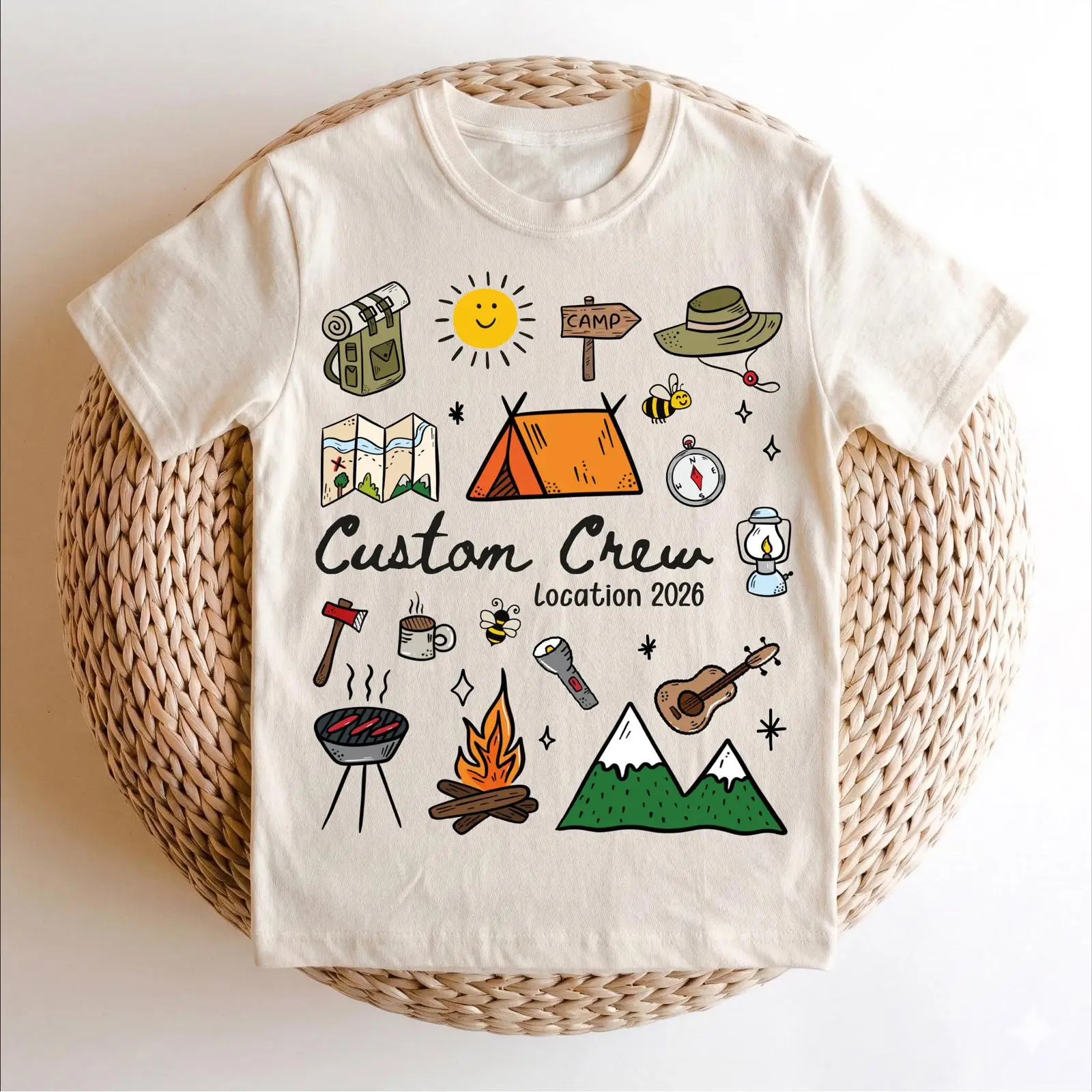 Custom Camping Crew 2026 T-shi - Outdoor Adventure Group recensie en prijs