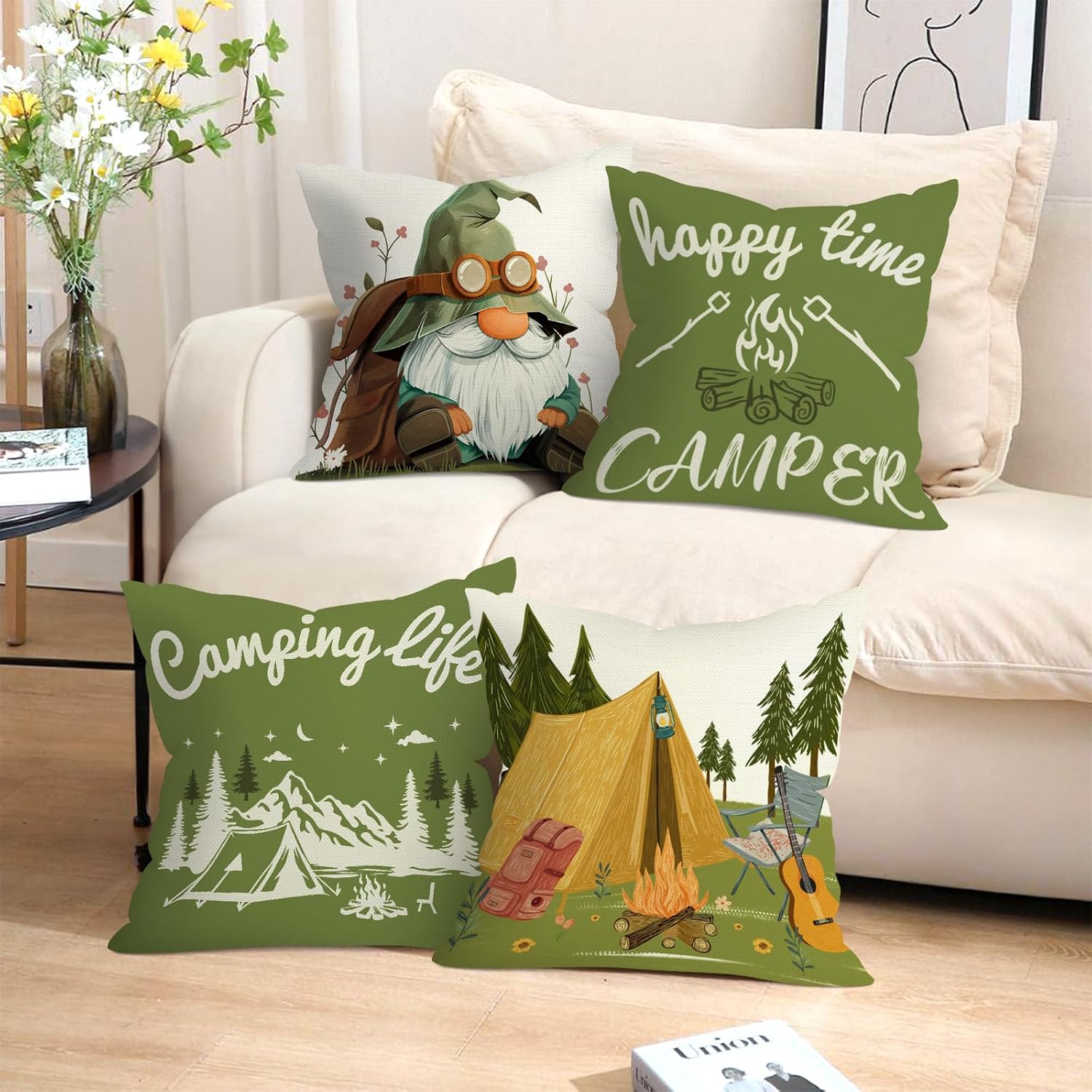 Groep van 4 campingkussens Woo - Outdoor Adventure Group recensie en prijs