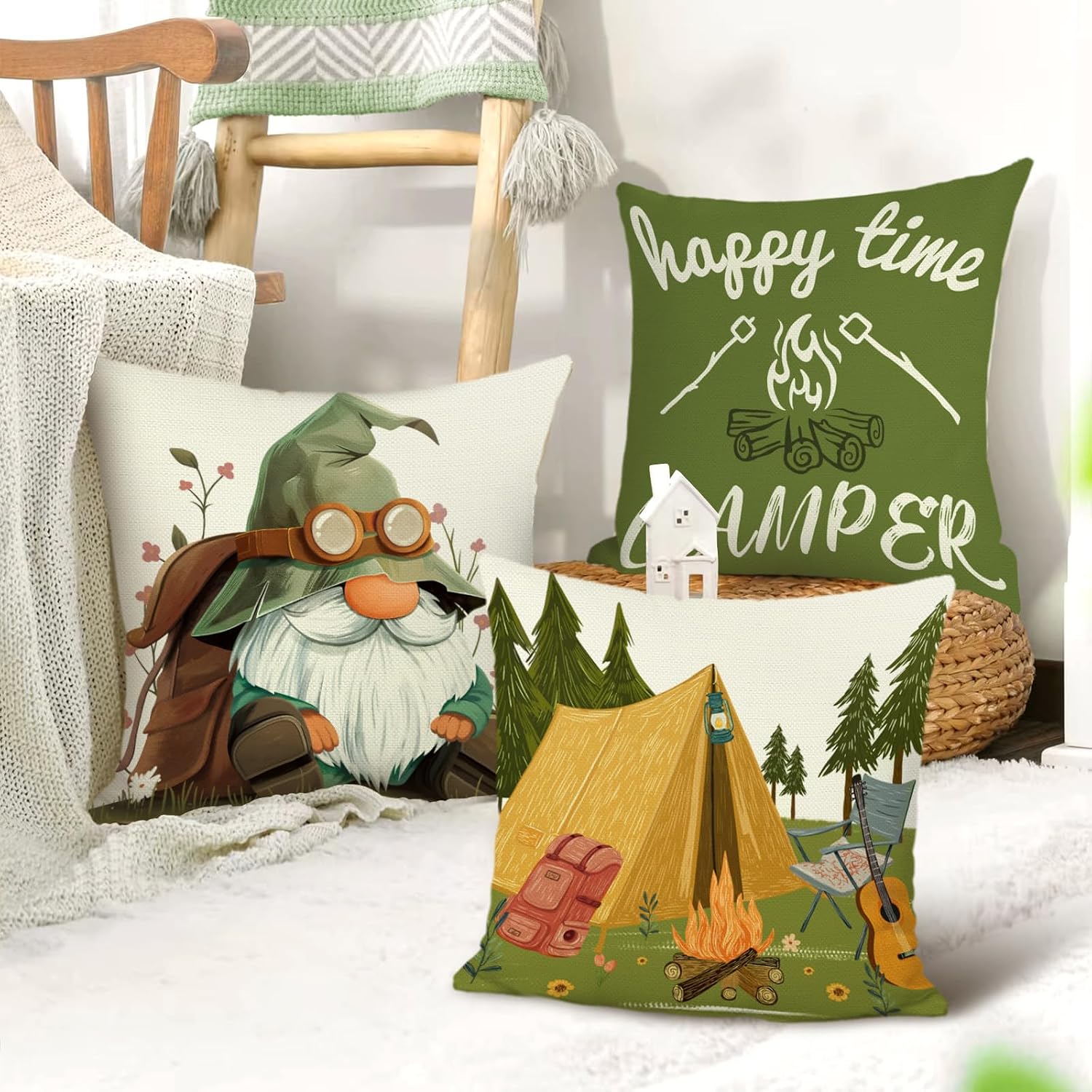 Groep van 4 campingkussens Woo - Outdoor Adventure Group recensie en prijs