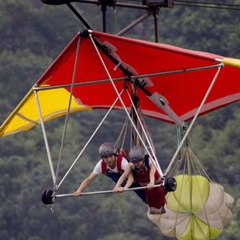 Buitenparcours met glijbaan, z - Outdoor Adventure Ziplines & Waterfall recensie en prijs