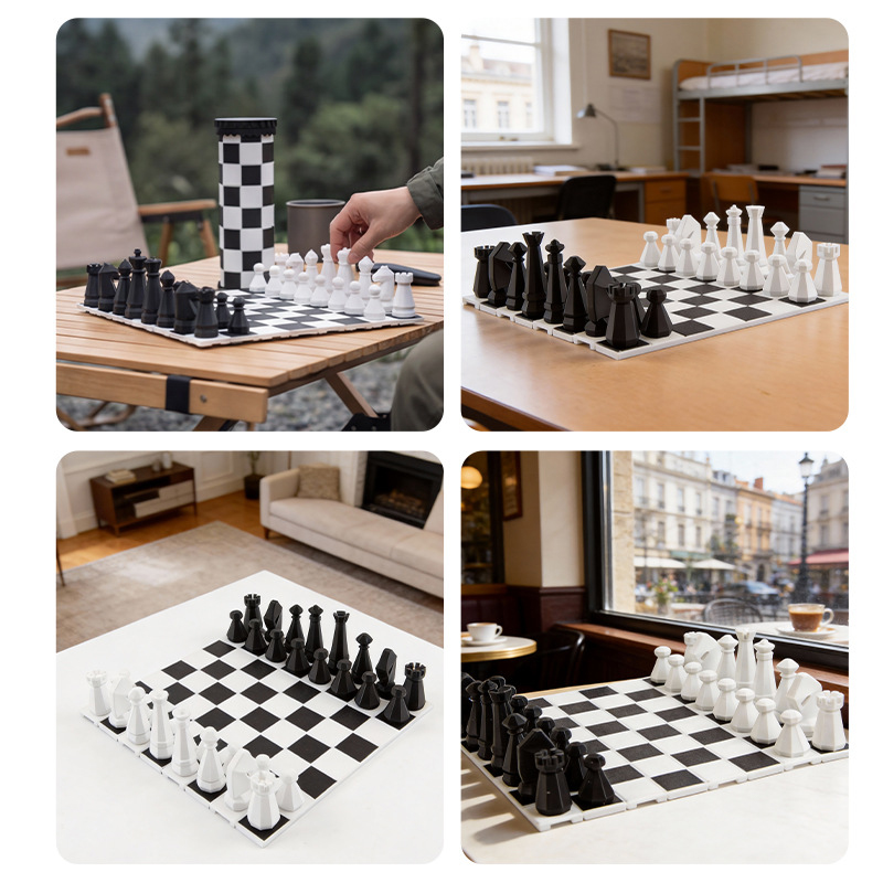 2-in-1 draagbare schaakspelset - Outdoor Adventure Games recensie en prijs