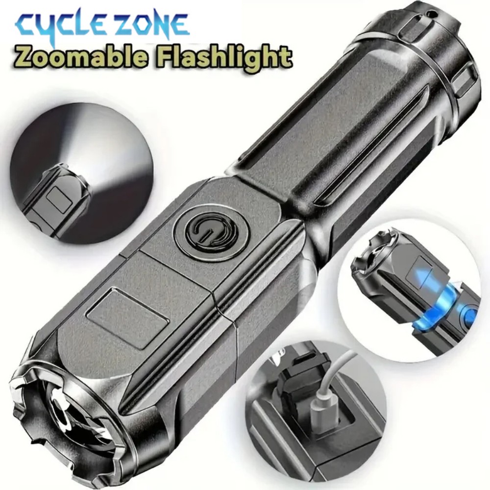 Draagbare LED-zaklamp, USB-opl - Outdoor Adventure Zone recensie en prijs
